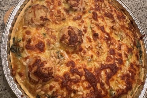 Cliquez pour zoomer ! Tarte épinards, saumon et chèvre Thermomix par houda_5
