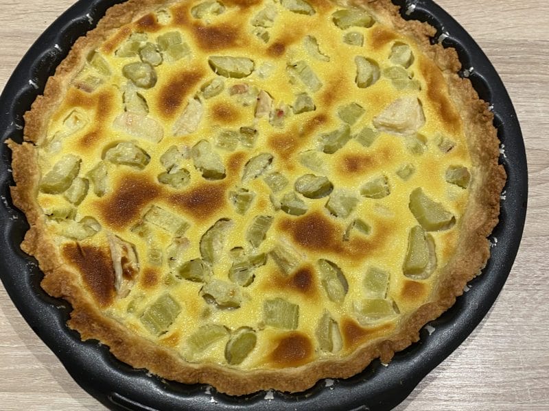 Cliquez pour zoomer ! Tarte à la rhubarbe Thermomix par sylt69