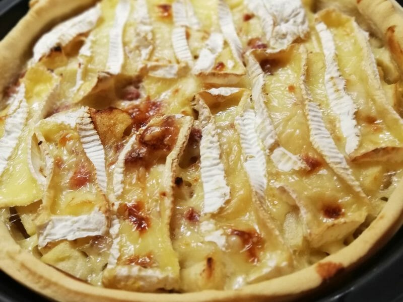 Cliquez pour zoomer ! Tarte au camembert, pommes et lardons Thermomix par li_2