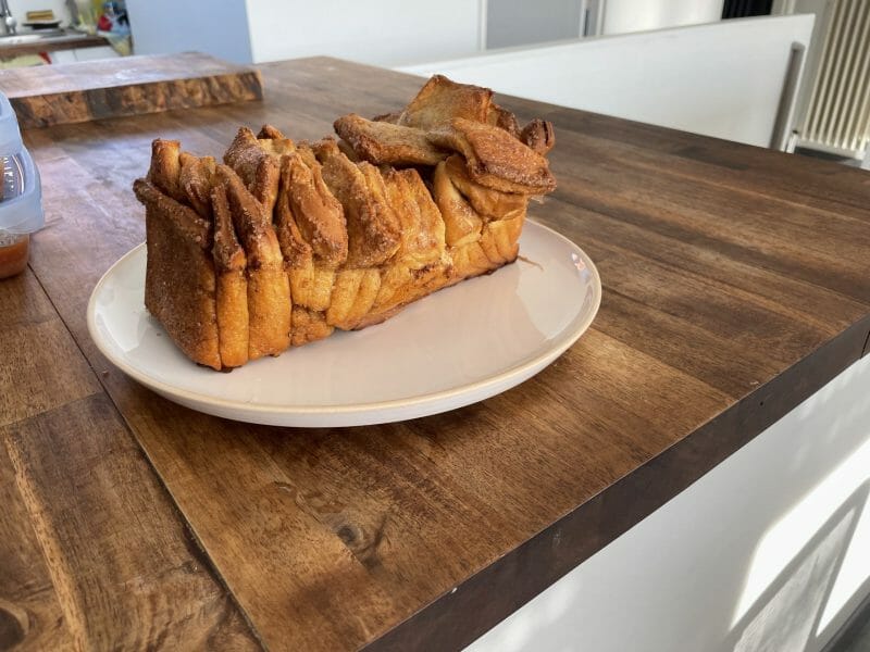 Cliquez pour zoomer ! Brioche à effeuiller à la cannelle Thermomix par laurad54