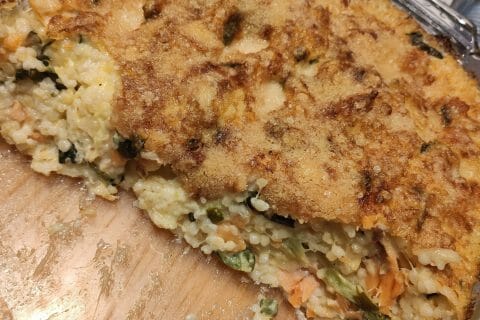 Cliquez pour zoomer ! Gratin de perles, saumon et courgettes Thermomix par nathalie595959