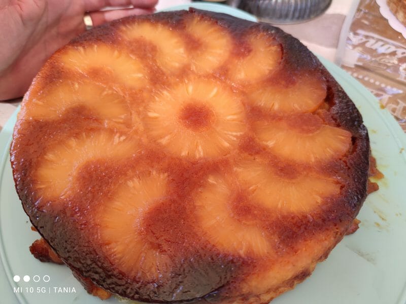Cliquez pour zoomer ! Gâteau renversé à l’ananas Thermomix par TaniaNia