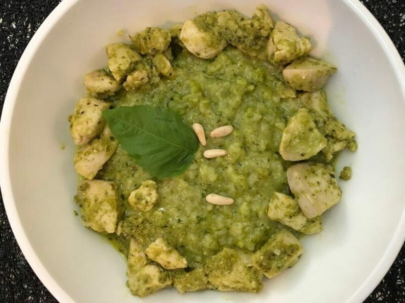 Cliquez pour zoomer ! Risotto au pesto d’épinards et basilic Thermomix par melanie85600