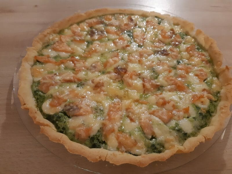 Cliquez pour zoomer ! Tarte épinards, saumon et chèvre Thermomix par pl40230