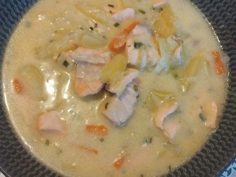 Cliquez pour zoomer ! Soupe de saumon à la finlandaise Thermomix par andhume