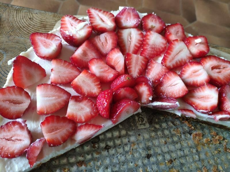 Cliquez pour zoomer ! Tarte aux fraises sans cuisson Thermomix par Brunette 85300