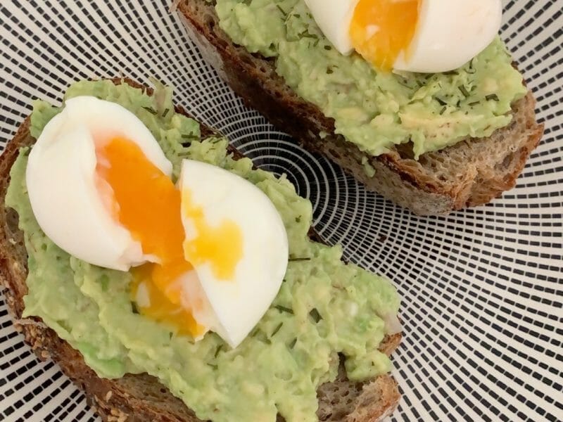 Cliquez pour zoomer ! Tartine avocat et oeuf mollet Thermomix par pauline_55