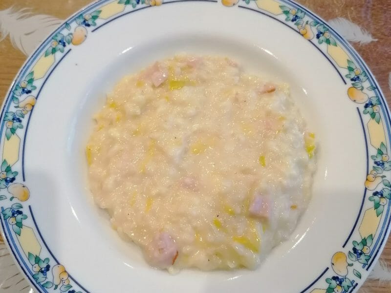 Cliquez pour zoomer ! Risotto poireaux et lardons Thermomix par noemiemkh
