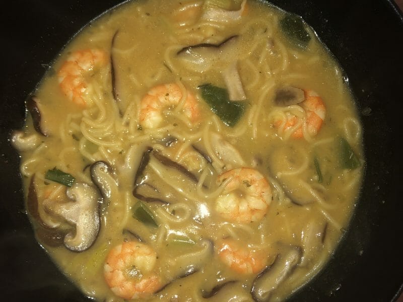 Cliquez pour zoomer ! Soupe thaï crevettes et lait de coco Thermomix par Meg