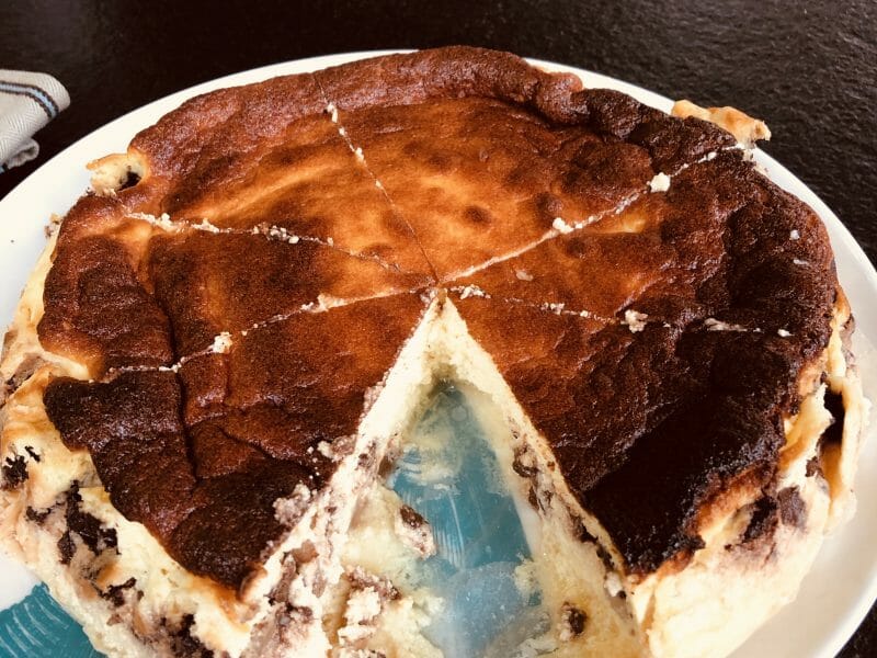 Cliquez pour zoomer ! Gâteau à la faisselle, poires et chocolat Thermomix par Ellebasy94