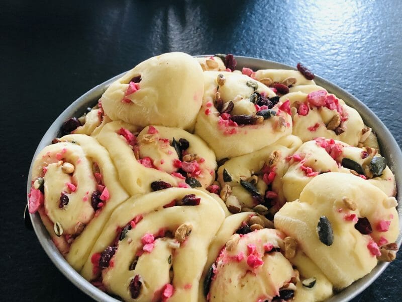 Cliquez pour zoomer ! Brioche aux pralines roses Thermomix par Ellebasy94