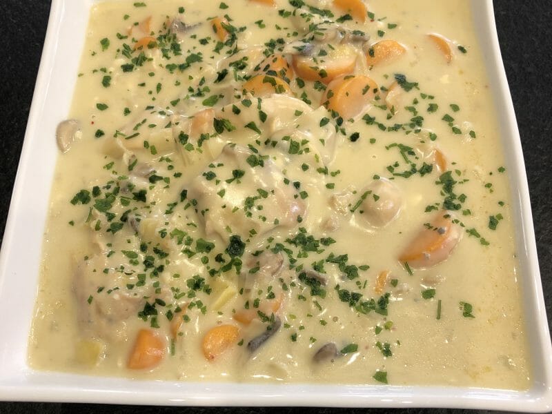 Cliquez pour zoomer ! Blanquette de dinde au bleu d’auvergne Thermomix par Ellebasy94