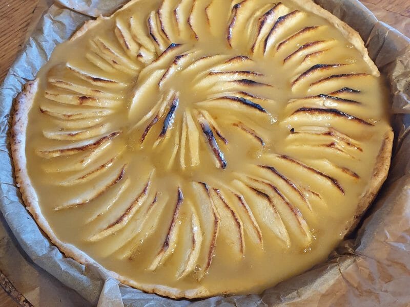 Cliquez pour zoomer ! Tarte pom’pote et caramel beurre salé Thermomix par kalidesto