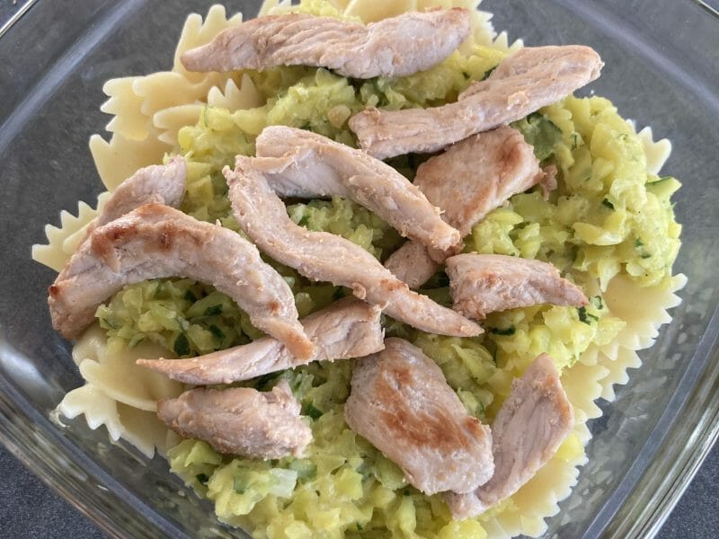 Cliquez pour zoomer ! Farfalle à la crème de courgettes Thermomix par emilie_92