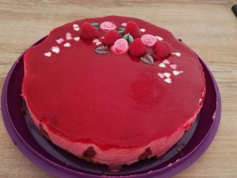 Cliquez pour zoomer ! Bavarois aux framboises Thermomix par nath_nath