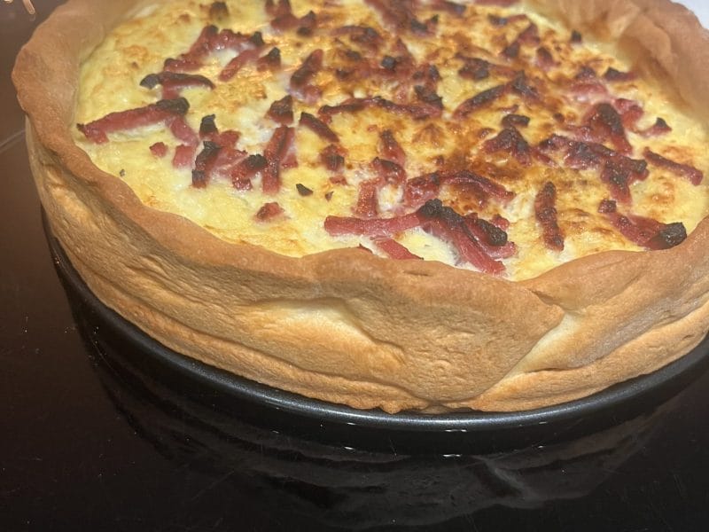 Cliquez pour zoomer ! Zwiebelkuchen – gâteau aux oignons Thermomix par azmesloulous