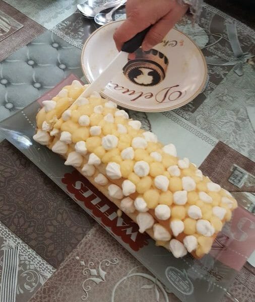 Cliquez pour zoomer ! Bûche au citron meringuée Thermomix par Fabienne0162