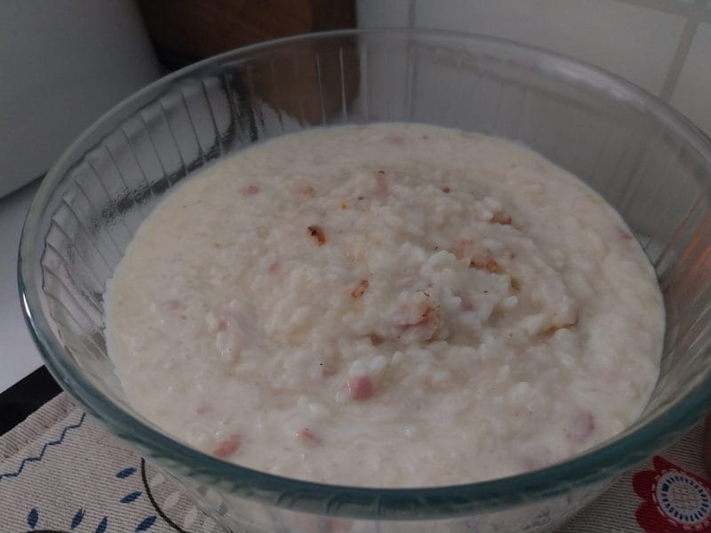 Cliquez pour zoomer ! Risotto façon carbonara Thermomix par titiminoune