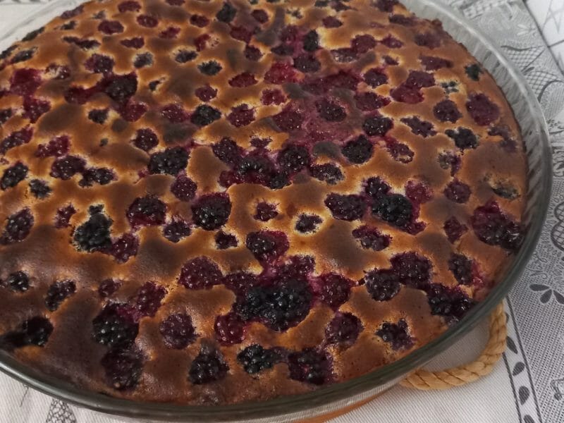 Cliquez pour zoomer ! Clafoutis aux mûres sauvages Thermomix par titiminoune