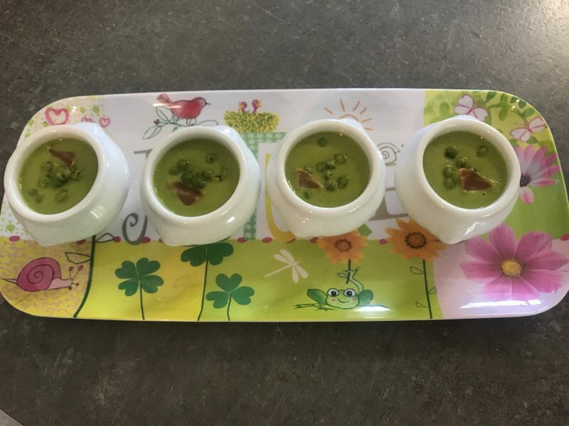 Cliquez pour zoomer ! Crème de petits pois à la mozzarella Thermomix par StefTheStef