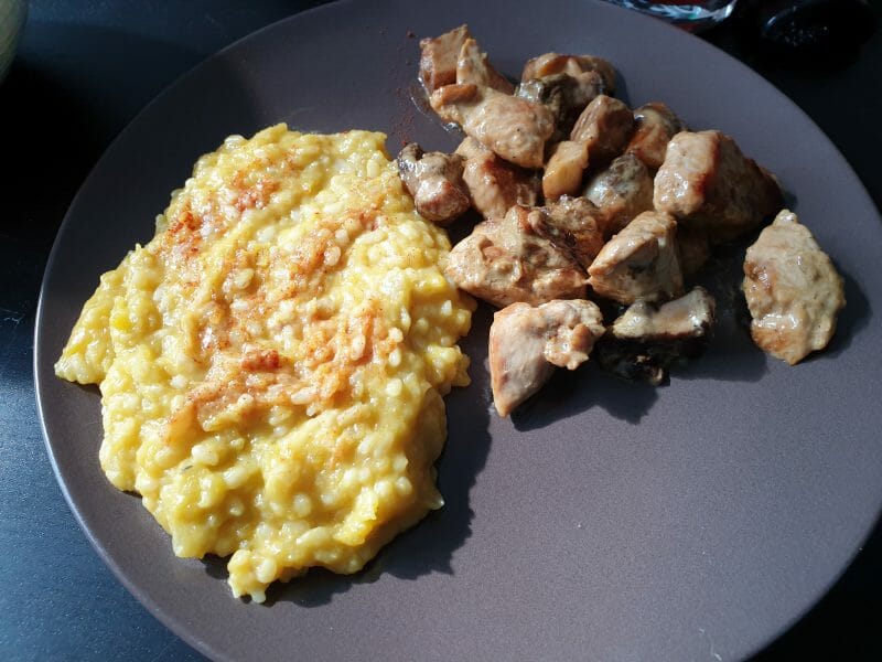 Cliquez pour zoomer ! Risotto de butternut aux châtaignes Thermomix par goulwena22
