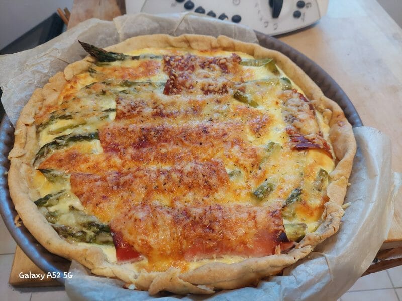 Cliquez pour zoomer ! Tarte asperges et jambon Thermomix par Annabelle
