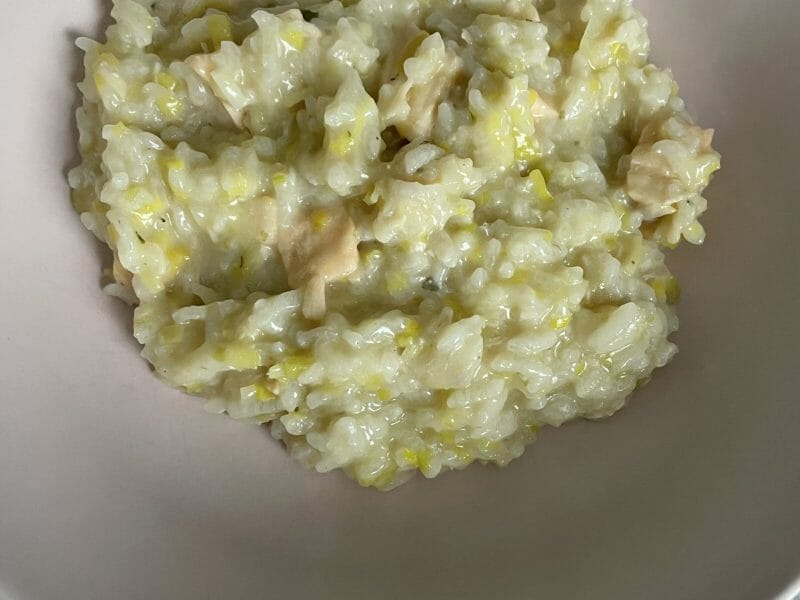 Cliquez pour zoomer ! Risotto poireaux et lardons Thermomix par dydoo