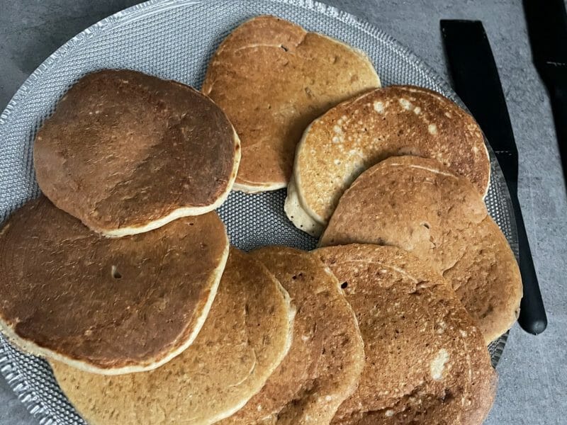 Cliquez pour zoomer ! Pancakes healthy flocons d’avoine et banane Thermomix par dydoo