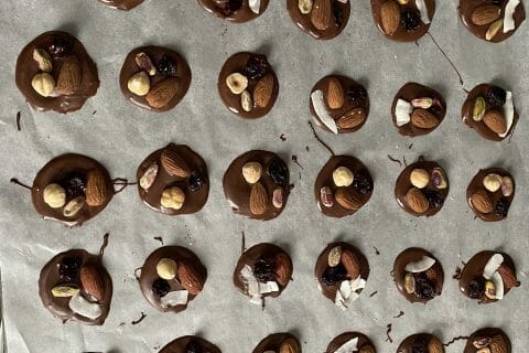 Cliquez pour zoomer ! Mendiants au chocolat Thermomix par dydoo