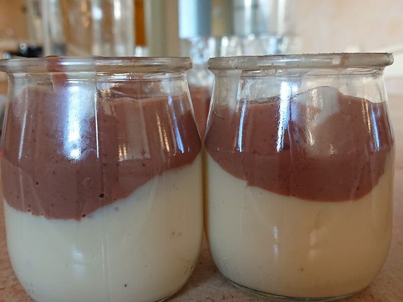 Cliquez pour zoomer ! Crème dessert au deux saveurs Thermomix par melinmel