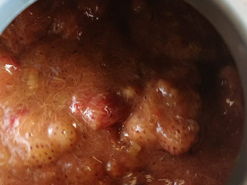 Cliquez pour zoomer ! Compote fraise rhubarbe Thermomix par melinmel