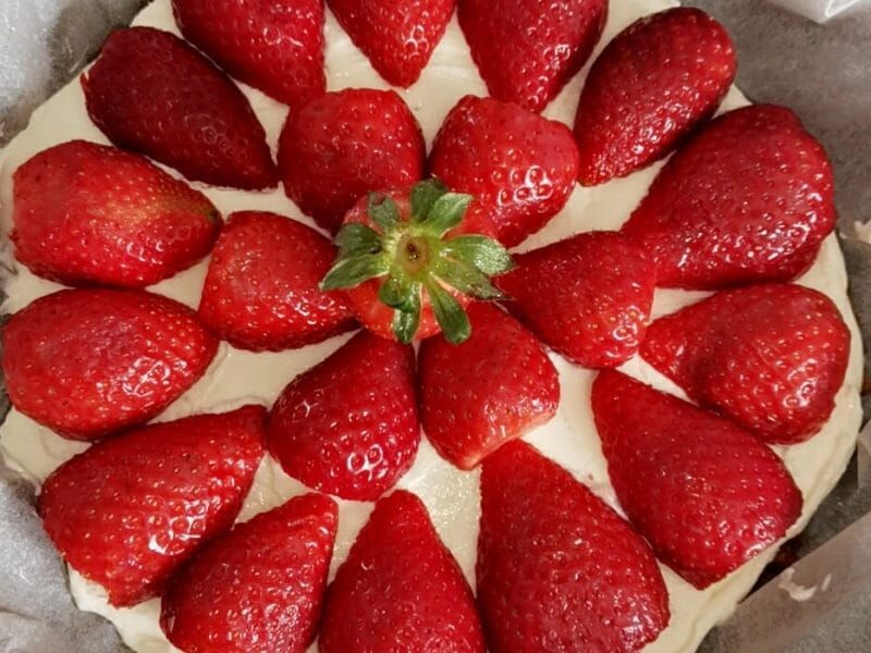 Cliquez pour zoomer ! Tarte aux fraises sans cuisson Thermomix par roxanne45