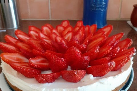 Cliquez pour zoomer ! Tarte aux fraises sans cuisson Thermomix par chrisnen81