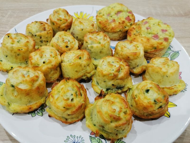 Cliquez pour zoomer ! Bouchées courgettes mozzarella Thermomix par ali83