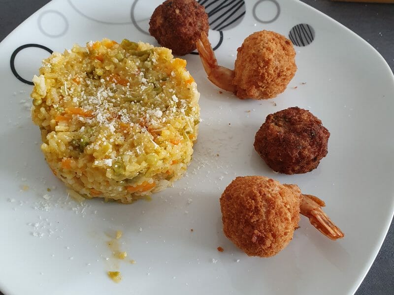 Cliquez pour zoomer ! Riz safrané aux petits légumes Thermomix par suzi63