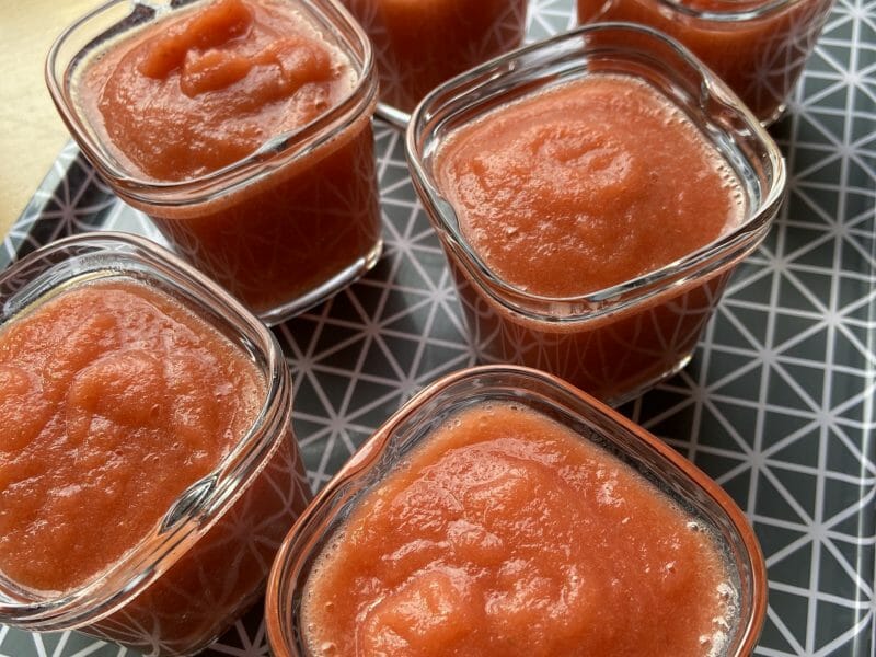 Cliquez pour zoomer ! Compote pommes fraises Thermomix par cynlet