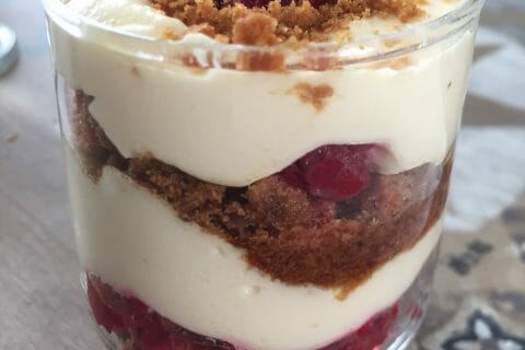 Cliquez pour zoomer ! Tiramisu aux framboises et spéculoos Thermomix par cynlet