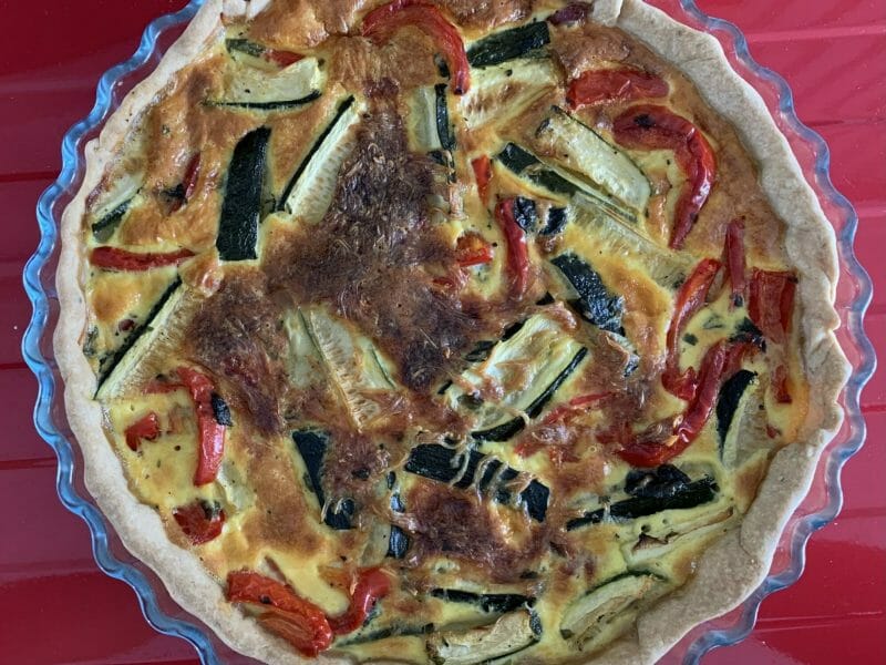 Cliquez pour zoomer ! Quiche poivrons et courgettes Thermomix par spleenylily