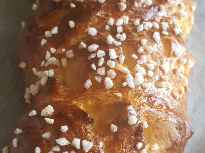 Cliquez pour zoomer ! Brioche tressée à la mie filante Thermomix par cherymad