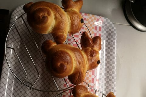 Cliquez pour zoomer ! Brioches lapin de Pâques Thermomix par lacaribouche