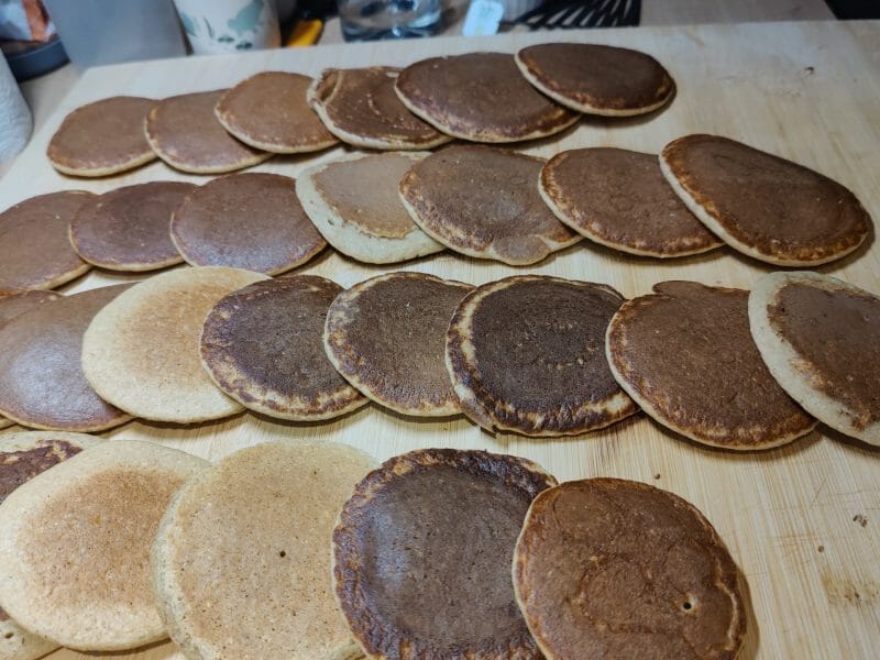 Cliquez pour zoomer ! Pancakes healthy flocons d’avoine et banane Thermomix par joudmom