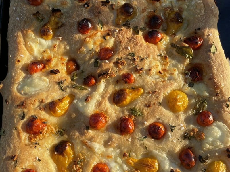 Cliquez pour zoomer ! Focaccia des Pouilles Thermomix par Gourmandine