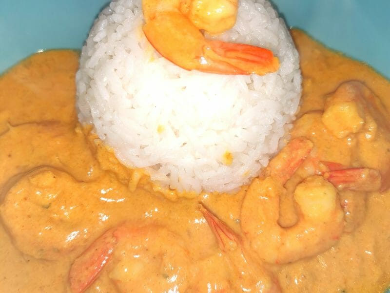 Cliquez pour zoomer ! Curry de crevettes au lait de coco Thermomix par leanaanaass