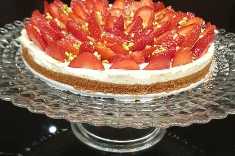 Cliquez pour zoomer ! Tarte aux fraises sans cuisson Thermomix par Julia