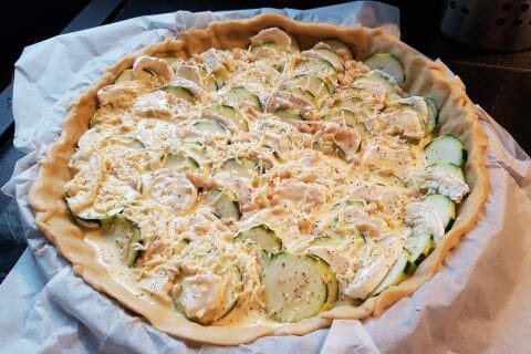 Cliquez pour zoomer ! Tarte courgettes, chèvre et pignons de pin Thermomix par syl_3