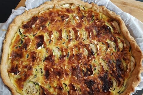 Cliquez pour zoomer ! Tarte courgettes, chèvre et pignons de pin Thermomix par syl_3