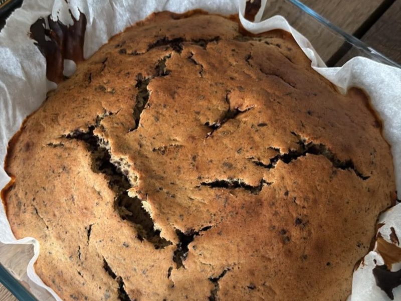 Cliquez pour zoomer ! Cake banane et pépites de chocolat Thermomix par charlinnou