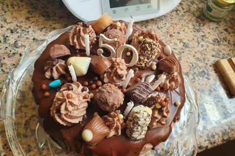 Cliquez pour zoomer ! Layer cake Kinder Bueno au Thermomix