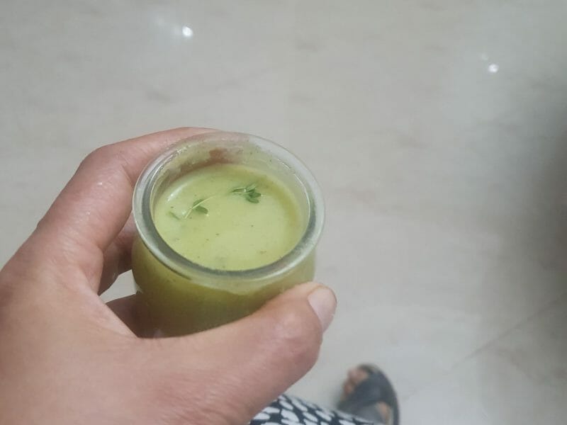 Cliquez pour zoomer ! Soupe froide courgette et concombre Thermomix par painetchocolat