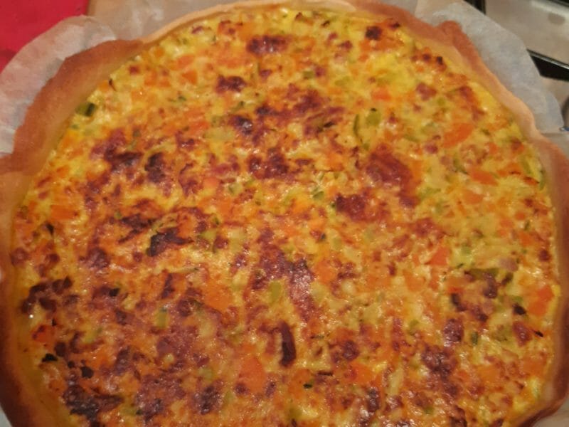 Cliquez pour zoomer ! Tarte courgettes et carottes Thermomix par alili